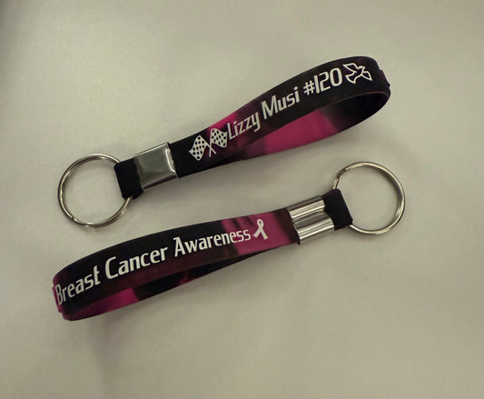 L.M. Breast Cancer Awareness Keychain