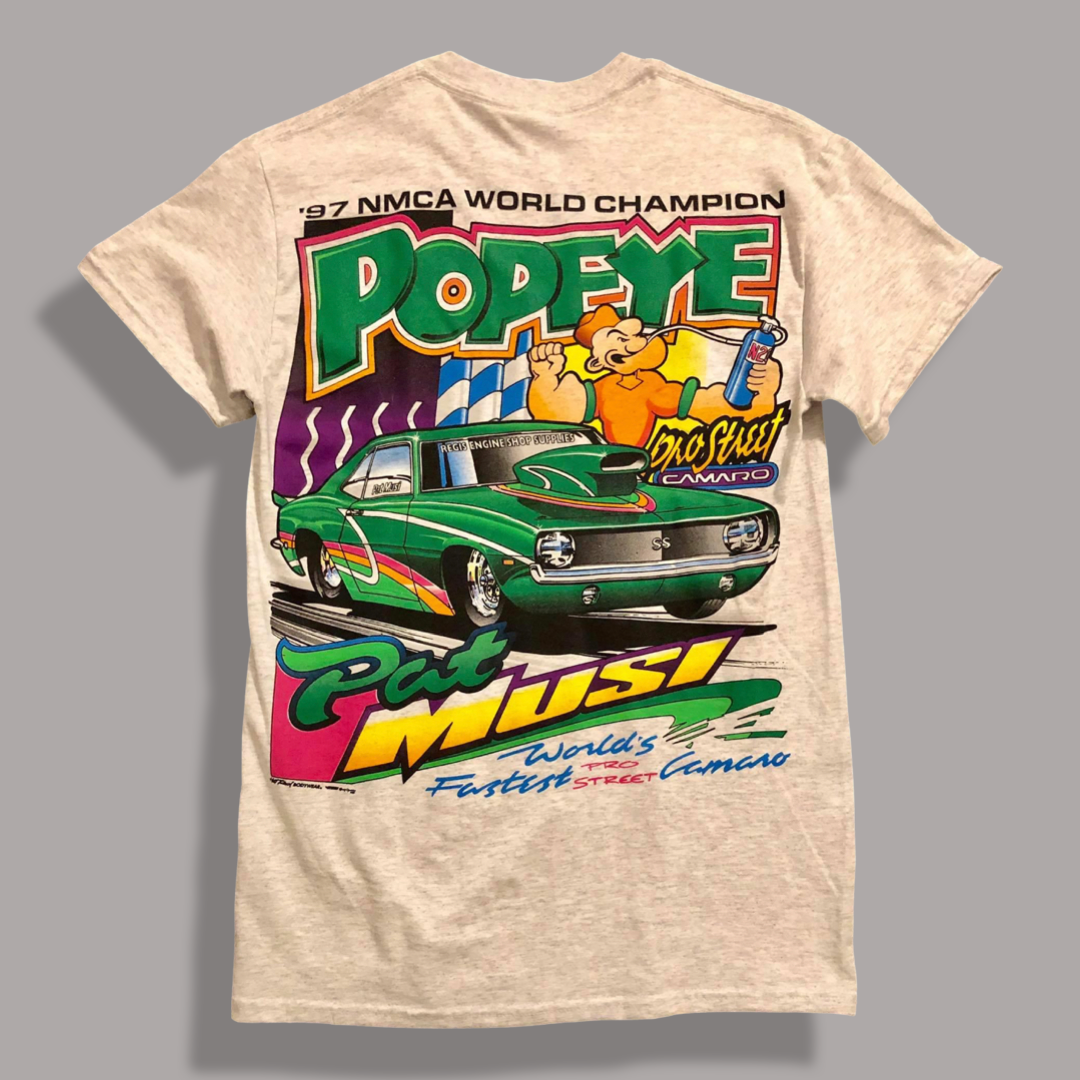 Limited Edition Vintage Popeye T Shirt Tricia Musi Racing
