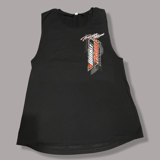 DOUBLE TROUBLE WOMENS MUSCLE TANKS